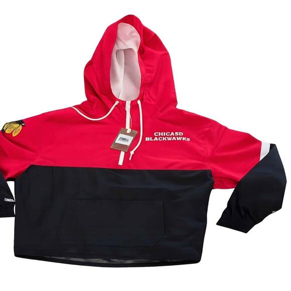 MITCHELL&NESS Chicago Blackhawks NHL Windbreaker. XL - Picture 3 of 6